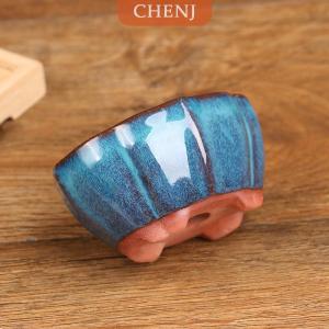 [COD] CHENJ กระถางปลูกต้นไม้บอนไซสำหรับตกแต่งบ้านงานประดิษฐ์ทำจากเซรามิกสไตล์จีน