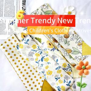 Korean new style Yellow tulip flowers silk scarf for women twilly scarf for bags handle headband for women SP0436