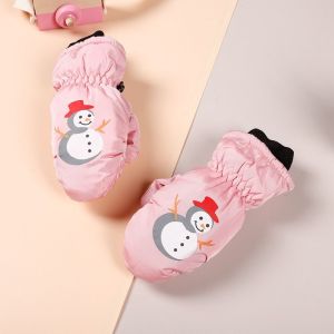 yongcixu găng tay trẻ em găng tay mùa đông Người tuyết Găng tay đi tuyết cho trẻ em Từ 2 đến 5 tuổi Không thấm nước Găng tay thể thao hoạt hình mùa đông Thoáng khí Dễ thương Găng tay trượt tuyết mùa đông cho trẻ em Thể thao ngoài trời