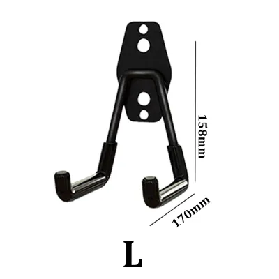 Bike Wall Mount Hook Warehouse Storage Tools Black Heavy Duty Metal Hook