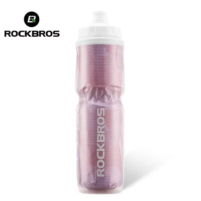 【Local Delivery】ROCKBROS Insulated Bike Bottle 670ML Ultralight MTB Road Bike Water Bottle Keep Cold Drinking Outdoor Sports Bottle