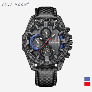 Jam Tangan Pria VAVA VOOM 100% Original Kronograf TANGAN COWOK Quartz anti air laki Gift JAM COWO