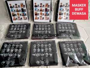 2 PCS MASKER BUFF HITAM POLOS MULTIFUNGSI -MASKER BERKENDARA BAYAR DI TEMPAT