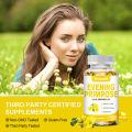 Evening Primrose Capsules 1300mg from Cold Pressed Oil for Women’s Health Skin Health Hormone Balance 月见草胶囊. 