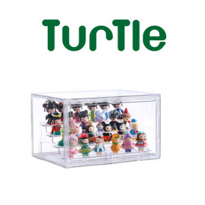 TURTLE Acrylic Stackable Figurine Display Box Display Case Blind Box Lego Toy Shoe Storage Box
