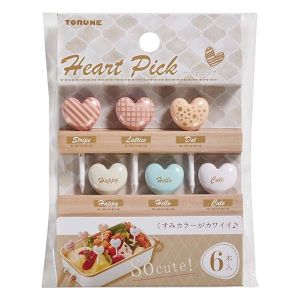 Heart Pick (P-3633) - Bento Tools - Peralatan Makan Anak