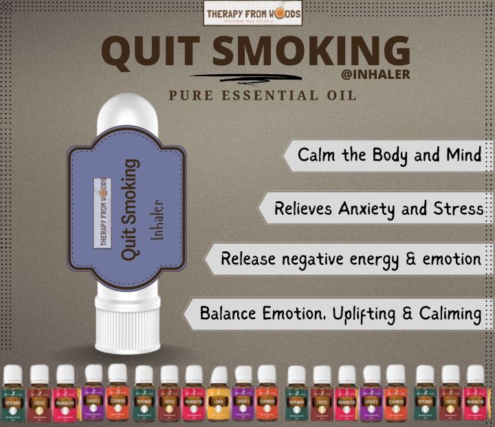 Quit Smoking Aromatherapy Inhaler / 100 Pure and Quality Essential