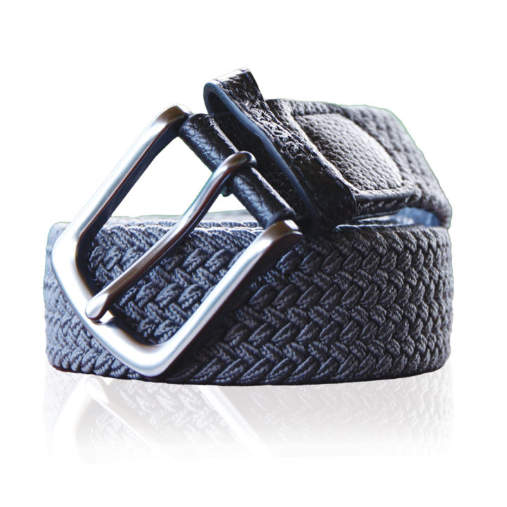 TITANZ Plus Size Braided Stretch Woven Belt Trimmed Leather TZB001 Big