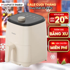 Nồi chiên không dầu 4L Gaabor AF40M-WH01A vỉ chiên rời chống dính khí nóng đối lưu giúp chín đều thức ăn - Bảo hành 12 tháng 1 đổi 1