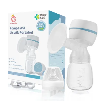 Mocababy Pompa ASI Elektrik Tanpa Kabel Otomatis Portabel Wireless Pompa ASI Bayi Baru Lahir Hisap Kuat Breast Pump BPA Free BF03