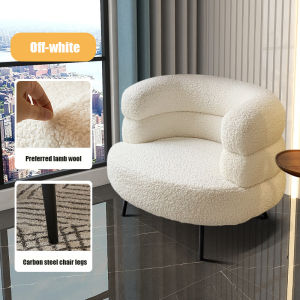 Single Sofa Nordic Style Makeup Chair Home Balcony Bedroom Lazy Comfortable Sofa Chair Cashmere