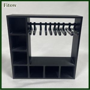 Fitow Large Capacity Doll Clothes Closet Portable With 10 Hangers Clothes Storage For Figures Durable Cute Display Stand