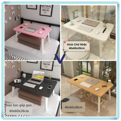 Bàn học gấp gọn ngồi bệt tiện ích chân nhựa cứng