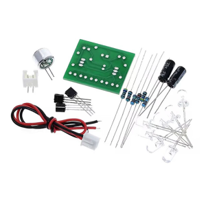 Educational Voice Controlled LED Rhythm Light Set With Microphones Amplifier Circuit For Electronics Students And Sound Experiments