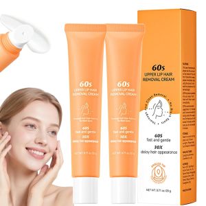 2PCS Kem Tẩy Lông Dành Cho Phụ Nữ Kem Tẩy Lông Mặt Nhẹ Nhàng Mới 2025 Dụng Cụ Tẩy Lông Không Đau Dùng Cho Mặt Môi Trên Cằm Dành Cho Mọi Loại Da