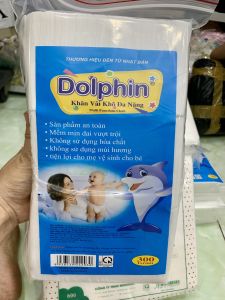 Khăn vải khô đa năng cao cấp an toàn cho bé GB baby túi 260 tờ 300g không mùi mềm dai thấm hút tốt