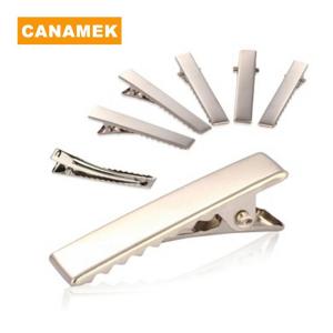 【CANAMEK】 50PCS Fashion Silver Flat Metal Hair Clips Prong Flat Hair Clips Metal Hairpin