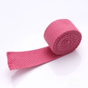 JUNOTERNEY 1 Meter Length Cotton Webbings Tape 1.3mm Thickness 20mm Width Bag Strap Ribbon Durable Solid Color Bias Binding Tape For Bag Strap