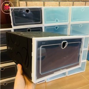 1 Hộp đựng giày nhựa  nắp cứng trong suốt Lắp Ráp Thông Minh