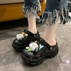 NQshop ฮอตฮิต รองเท้าแตะแฟชั่นหัวโตผญ มีตัวติดการ์ตูนน้องหมาแถมไปให้ด้วย ตัวรองเท้าพื้นหนาพื้นนุ่มน้ำหนักเบาสวมใส่สบายดีไซน์ดีสาวๆห้ามพลาดกันน้า