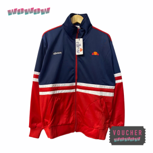 Jaket Tracktop E L L E S S E Outdoor Tracksuit Cagoule Navy Stripe Red Olahraga Lari Joging Gunung Kombinasi HYPEBEAST CLOTHING DISTRO OUTFIT URBAN BRAND MEN / WOMEN PRIA / PEREMPUAN COWO / CEWE LOCAL PRIDE TERMURAH TERBARU BAHAN TASLAN