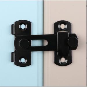Home Latch Lock Sliding Door Window Cabinet Fitting Room Stainless Door Lock Safety Buckle COD