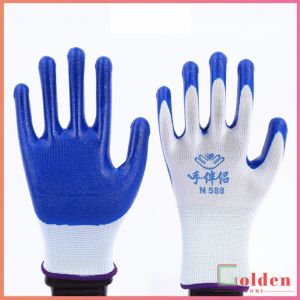 Golden ถุงมืองานช่าง ถุงมือทำงาน ถุงมือเคลือบยาง ถุงมือกันบาด
