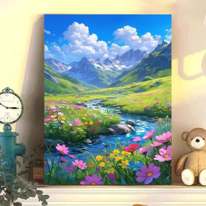 Paint By Number 30x40cm Lukisan Kanvas dengan Bingkai DIY Digital Oil Painting