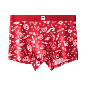 CMENIN  1 Piece Ins Style Cotton Antibacterial Men Underpants Boxers Shorts Soft Print Man Panties Boxer Mens Under Wear M1862