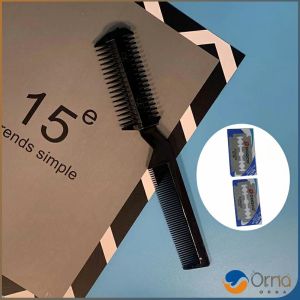 Orna หวีซอยใบมีด เปลี่ยนใบมีดได้ พร้อมใบมีดโกน สําหรับร้านทําผม Styling comb