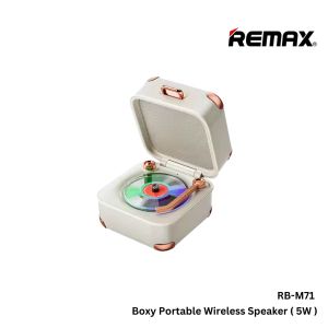 REMAX RB-M71 Portable Wireless Bluetooth V5.4 Retro Suitcase Design Stereo Sound Speaker
