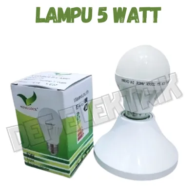 LAMPU LED 5 WATT BOHLAM LED BULB 5W E27 - PUTIH