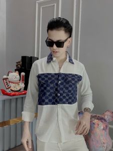 Áo sơ mi nam nữ dài tay chất vãi đũi phối hoạ tiết cao cấp thời trang trẻ trung sang trọng