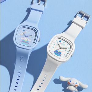 Sanrio Cinnamoroll Anime Watches Kawaii Waterproof Cute Sports Quartz Watch Boy Girl Student Gifts