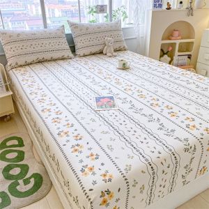 WEICEE 100% Cotton 1000TC Fitted Bedsheet - Single/Super Single/Queen/King Size With Pillowcase