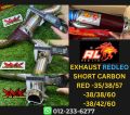 REDLEO EKZOS PAIP OPEN EXHAUST PIPE Y15 135LC LC Y15ZR TABUNG PENDEK ORIGINAL ESR. 