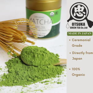 Organic Ceremonial Grade Matcha Powder by Otsuka Green Tea Co. - Direct Japan Import for Premium Oat Milk Lattes Traditional Brewing & Health Drinks (100% Authentic)