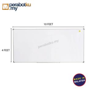 White Board Non Magnet Size 4x10 4x12 Papan Tulis Putih Besar Non Magnetic Whiteboard on the wall Perabotku.my
