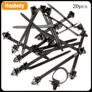 【2-3 days delivery】 10 20PCS Car Nylon Black Cable Ties Push Mount Wire Harness Fastener Cable Clamp Clips Ties Management Car Wire Organizers