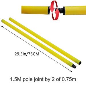 1.5M Agility Poles with Base Coaching Sticks Soccer Training Equipment for Soccer Multifunction Football Agility Training Pole 【IN STOCK】
