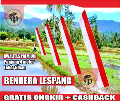 BENDERA UMBUL UMBUL MERAH PUTIH LESPANG PANJANG 5 METER