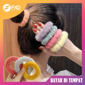 FXG - iKat Rambut Wanita Bulu Elastis Karet HairTie Fashion Korea Lucu Cantik ACC16