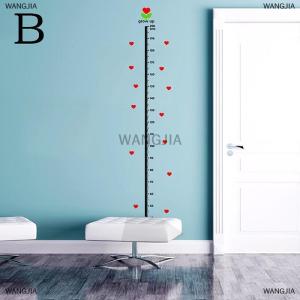 [COD] WANGJIA heart wall sticker baby growth chart under sea animal height measure decal