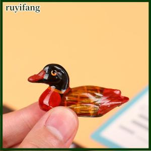 ruyifang 2Pcs Vintage Resin Pair Of Mandarin Ducks Chopstick Holder For Home Decor