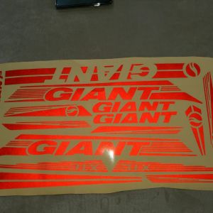 giant sticker set reflective red