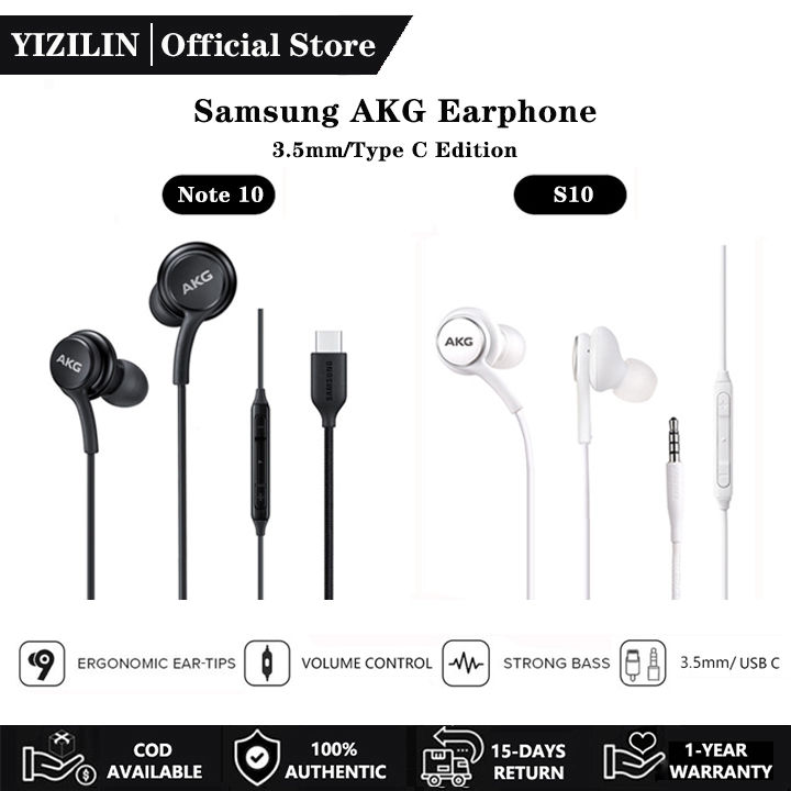 Stereo Earphones Samsung S10 Akg Samsung Earphone Type C AKG