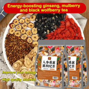 Energy-boosting and kidney-tonifying triangle tea bags. Selected materials pure plant tea bags filter-free ginseng mulberry black wolfberry tea
