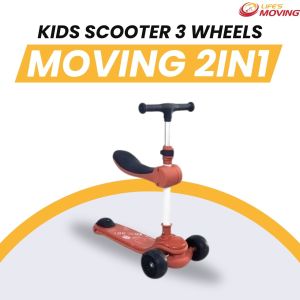 MOVING KIDS 2IN1 SCOOTER WITH SEAT สกู๊ตเตอร์เด็ก 3 ล้อ ปรับได้ by EM MOTOR