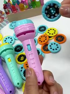 DTX ของเล่นไฟฉายโปรเจคเตอร์ HD 24/32/56/80 ไฟฉายเด็กของเล่นเด็ก รูปภาพสัตว์และรถสีสันสดใส