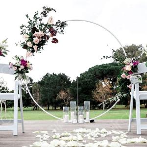 【New Arrival】 Round Balloon Frame Hoop Stand for Event Decor Colorful Festive Backdrop Garland Holder for Parties